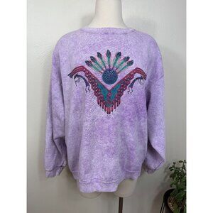 Vintage‎ Fruit of the Loom Womens Painted Sky Southwestern Sweatshirt